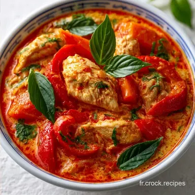 Curry Rouge de Poulet au Lait de Coco