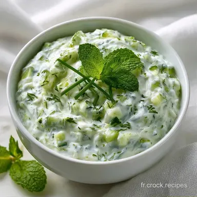 Dip Concombre Fromage Frais en 10 Minutes Fiche recette