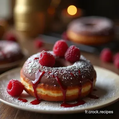 Recette de Donuts au Chocolat et Framboise Moelleux Maison Fiche recette