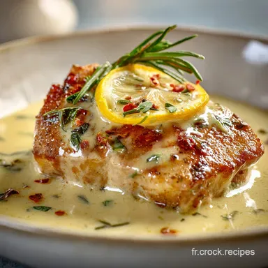 Poulet &agrave; la Sauce au Citron : Recette Bistro Facile et Cr&eacute;meuse Fiche recette