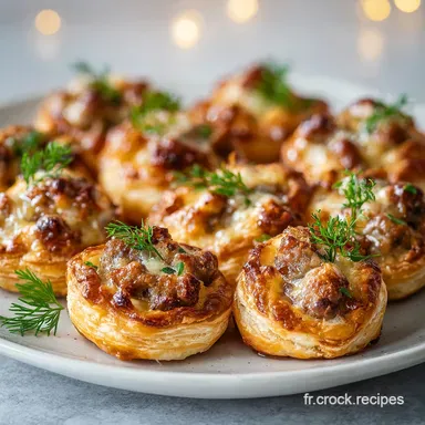 Feuillet&eacute; aux saucisses - Recette Festive en Toile