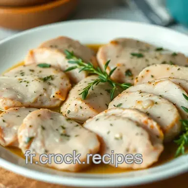 D&eacute;licieux et Facile &agrave; Cuisiner les Filets de Poulet Marin&eacute; aux Herbes