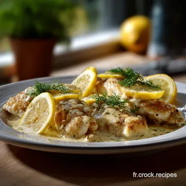 Filets de Poisson la Crme au Citron : 25 Minutes Chrono Fiche recette