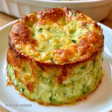 Flan de Courgettes pour 4 Personnes Fiche recette