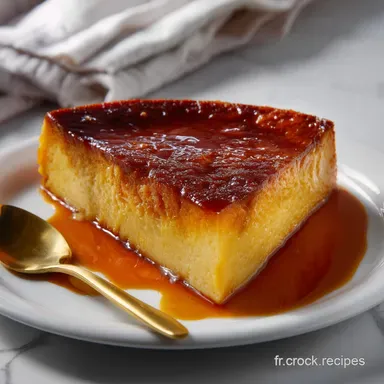 Flan P&acirc;tissier L&eacute;ger Sans P&acirc;te Recette boulangerie ultracr&eacute;meuse Fiche recette