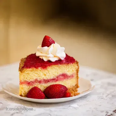 Fraisier R&ecirc;v&eacute; Mon G&acirc;teau Fraise Facile et Romantique Fiche recette