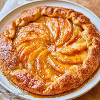 Galette aux Pommes : C&oelig;ur Caram&eacute;lis&eacute; Fiche recette
