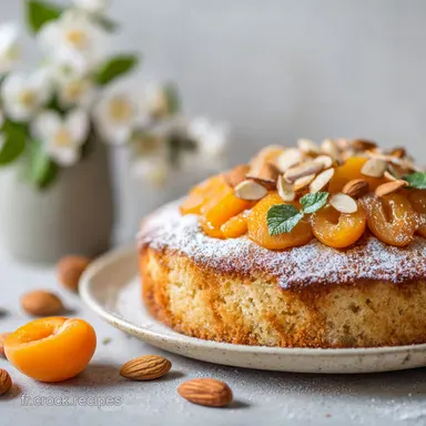 G&acirc;teau abricots et amande : Le moelleux d&eacute;t&eacute; r&eacute;confortant