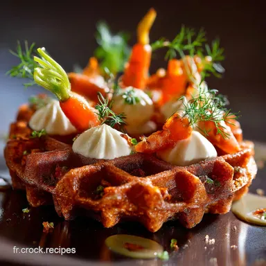 Gaufre &agrave; la carotte Carrot Cake : Croustillante et facile Fiche recette