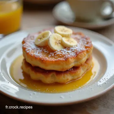 Gaufre &agrave; la Banane Healthy Recette Flocons dAvoine Moelleux