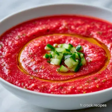 Gazpacho Tomate pour 4 Personnes Fiche recette