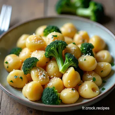Gnocchis aux Brocolis et Parmesan Recette Italienne Facile