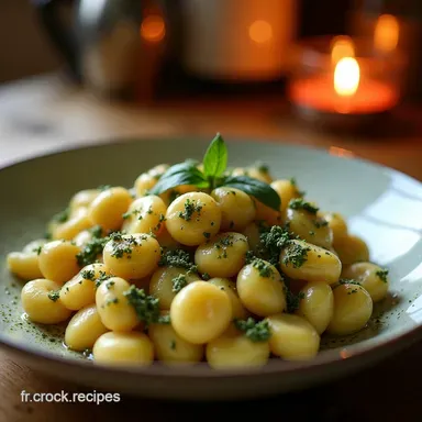 Gnocchis au Pesto Faciles et Rapides Recette Maison Express Fiche recette