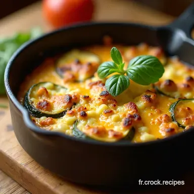 Gratin Courgettes au Ch&egrave;vre Mon Secret Facile et Gourmand Fiche recette