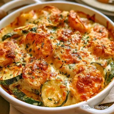 Gratin Courgettes Pommes au Fromage Blanc Fiche recette
