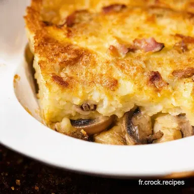 Gratin Dauphinois Champignons Lardons Secret Rustique R&eacute;vel&eacute; Fiche recette