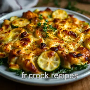 Gratin de Courgette Proven&ccedil;al: Le D&eacute;lice Facile! Fiche recette