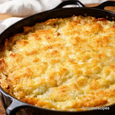 Repas du soir familial rapide Gratin de P&acirc;tes Facile Fiche recette