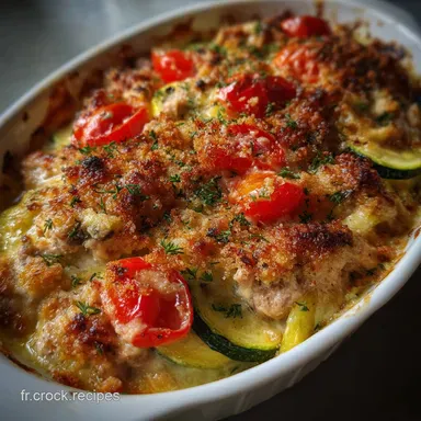 Thon Et L&eacute;gumes : Gratin L&eacute;ger aux Saveurs du Sud Fiche recette
