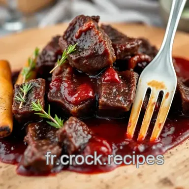 Joues de Boeuf au Vin Rouge: Le Plat R&eacute;confortant Ultime! Fiche recette