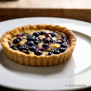 Tarte aux Myrtilles Sauvages Un Go&ucirc;t d&Eacute;t&eacute; Facile Fiche recette