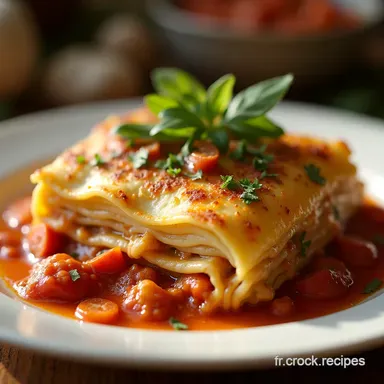 Lasagnes L&eacute;gumes et Fromage Recette Familiale Rustique Fiche recette