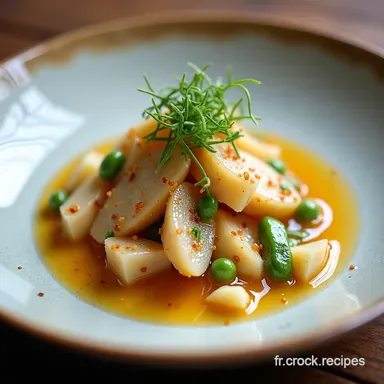 Salade de Chou Blanc &agrave; la Japonaise Vinaigrette Miso UltraCroquante