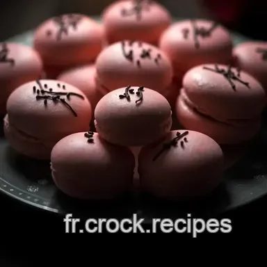 Macarons Dior : &Eacute;l&eacute;gance Rose et Noire en P&acirc;tisserie Fiche recette