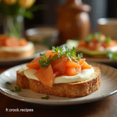 Mauricette au Saumon Fum&eacute; et Ch&egrave;vre Frais Maison Fiche recette
