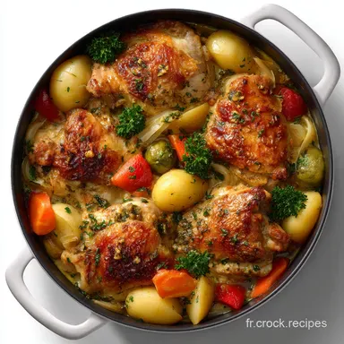 Mijot de Poulet aux L&eacute;gumes : Recette facile et r&eacute;confortante. Fiche recette