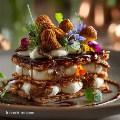 Recette et Concours MilleFeuille de Volaille aux Morilles Luxueux Fiche recette