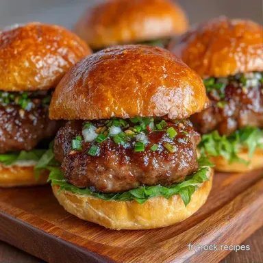 Mini Burger B&oelig;uf en 20 Minutes Fiche recette