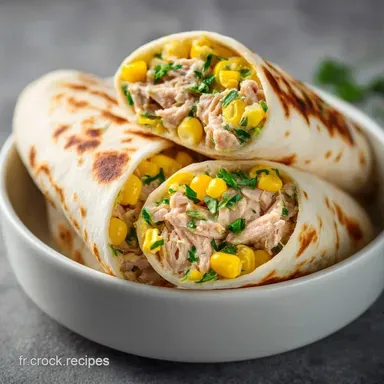 Mini Wrap Thon Ma&iuml;s en 15 Minutes Fiche recette