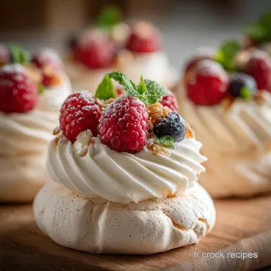 MiniPavlovas Sans Sucre La recette P&acirc;tisserie All&eacute;g&eacute;e parfaite Fiche recette