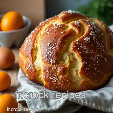 Mouna Oranaise de P&acirc;ques : La Brioche Traditionnelle aux Agrumes Fiche recette