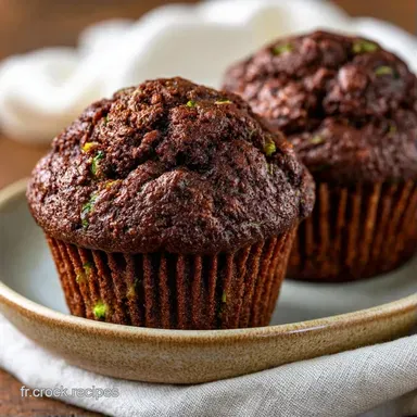 Muffin Chocolat Courgette en 40 Minutes Fiche recette