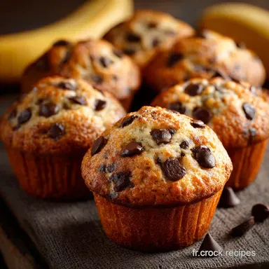 Muffins Bananes et Chocolat Extra Moelleux La Recette Doudou Infaillible Fiche recette