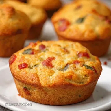 Muffins Sals Faon Pizza LAp&eacute;ro Gourmand et Facile Fiche recette