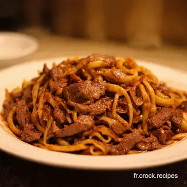 Recette de Nouilles Chinoises au Boeuf Le Wok Facile Fiche recette