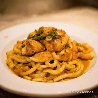 Nouilles Saut&eacute;es au Poulet Caram&eacute;lis&eacute; Facile et D&eacute;licieux Fiche recette