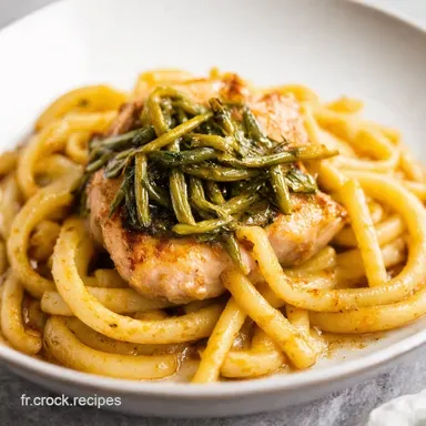 Nouilles Saut&eacute;es au Poulet Caram&eacute;lis&eacute; Facile et D&eacute;licieux