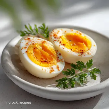 Oeuf &agrave; la Coque Parfait en 5 Minutes Fiche recette