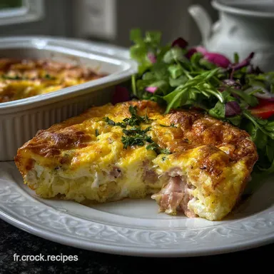 Omelette Souffle au Jambon Plat et: Nuage A&eacute;rien et Fondant Fiche recette