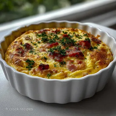 Omelette Souffle au Jambon Plat et: Nuage A&eacute;rien et Fondant