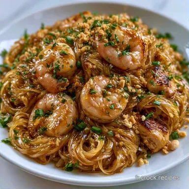 Pad Tha&iuml; au Poulet pour 4 Personnes Fiche recette