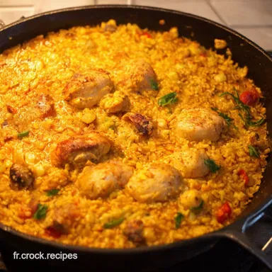 Ma Recette de Paella au Poulet Facile Un D&eacute;lice Ensoleill&eacute; Fiche recette