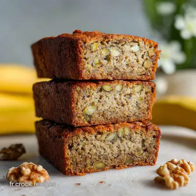 Pain aux bananes sain: Recette facile et rapide pour petit d&eacute;jeuner Fiche recette