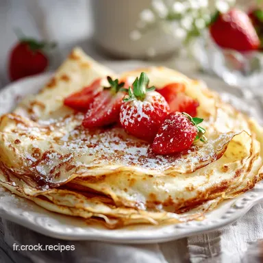 Pancakes L&eacute;gers &agrave; la Fran&ccedil;aise en 15 Minutes pour 3 Personnes Fiche recette