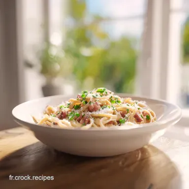 P&acirc;tes &agrave; la Carbonara en 15 Minutes