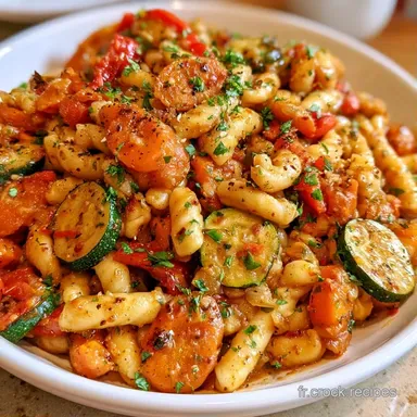 P&acirc;tes Aux L&eacute;gumes pour 4 Personnes Fiche recette